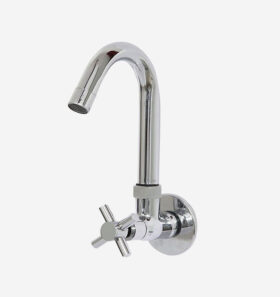 Gold Bell Crosa 2cm Brass Wall Mount Basin